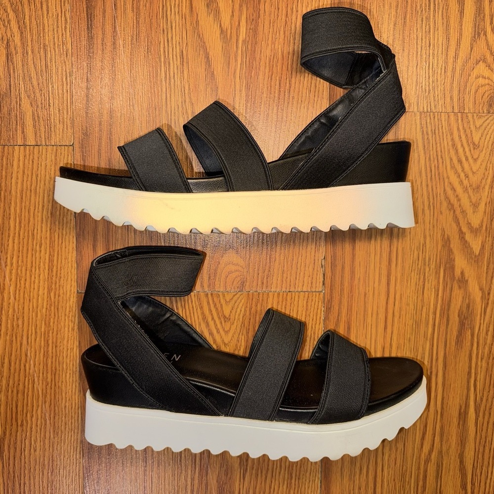 Steven Natural Comfort by Steve Madden Platform Sandal Black Size 9 Y2K